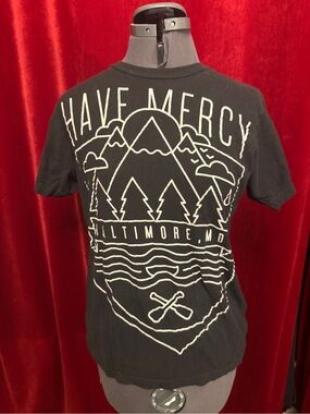 Black 'Have Mercy' Band Merch Graphic Tee